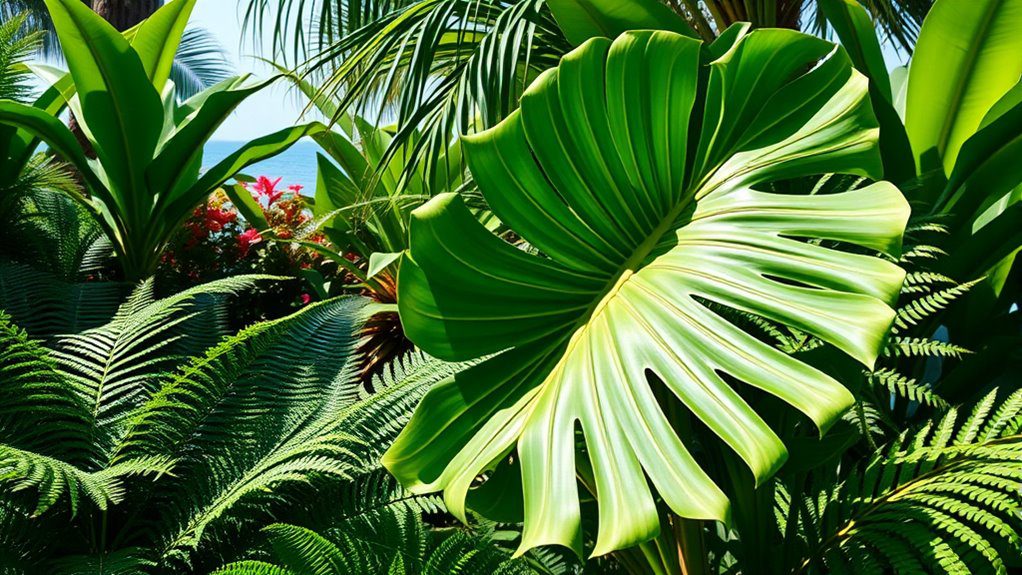 tropical foliage garden duo