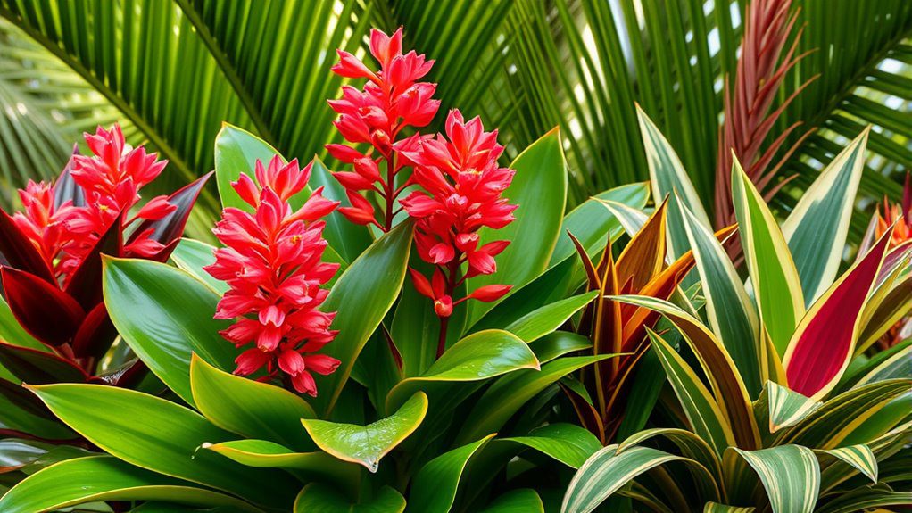 tropical garden beauty enhanced