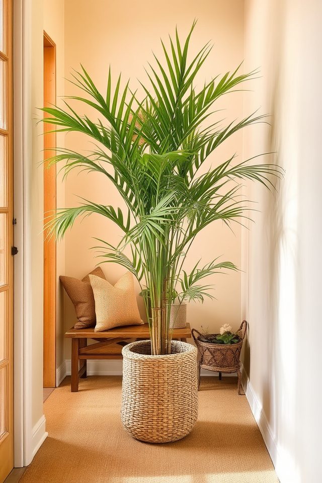 tropical indoor entryway plants