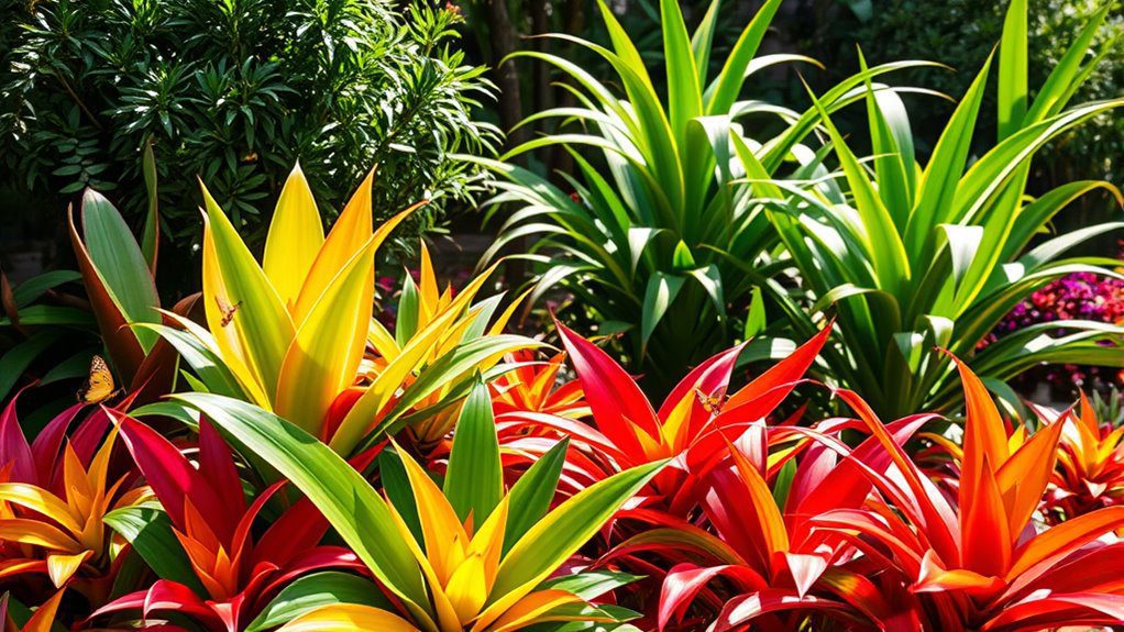 tropical vibrant garden duo