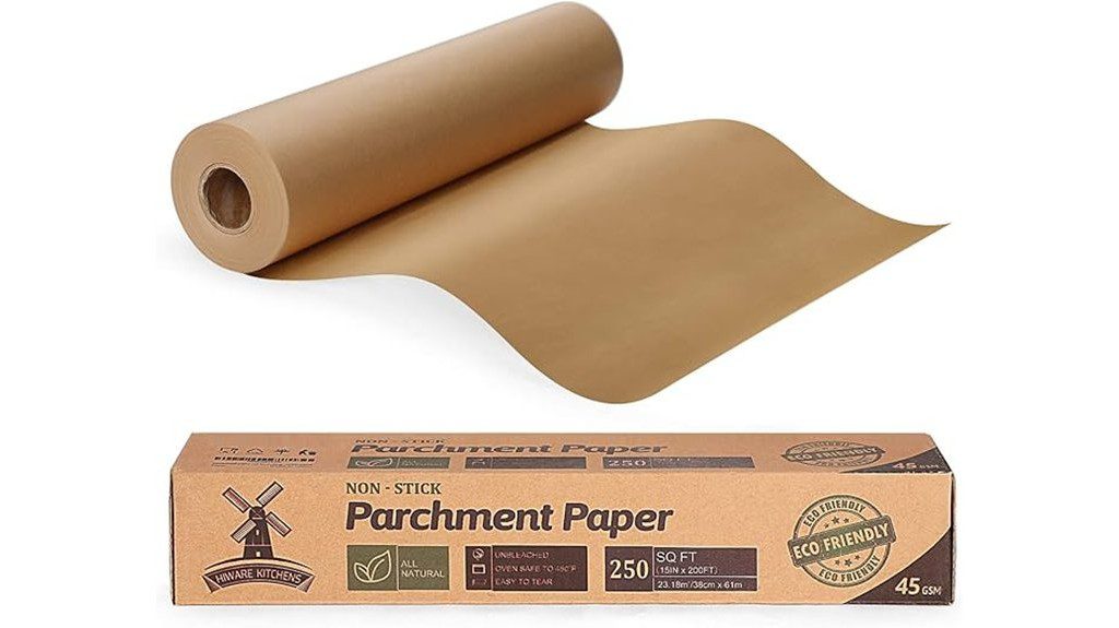 unbleached baking paper roll
