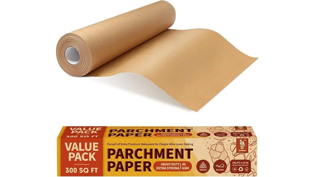 unbleached parchment paper roll