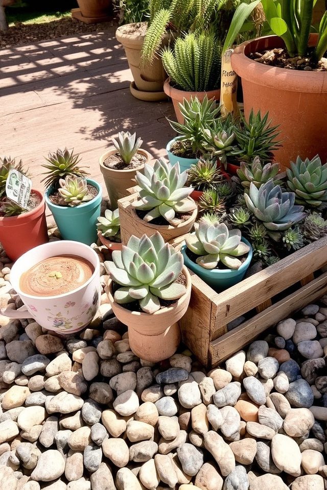unique succulent pot displays