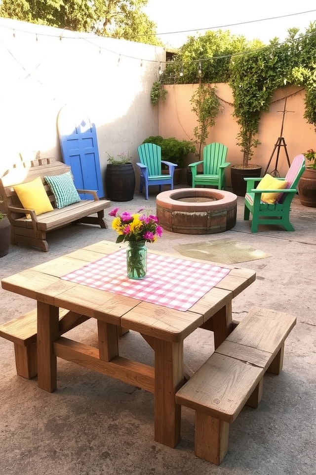 upcycled diy outdoor furniture