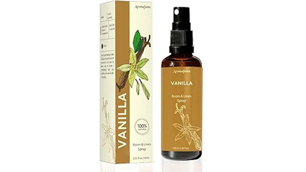 vanilla scented spray product