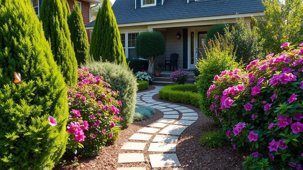 variety height colors layering