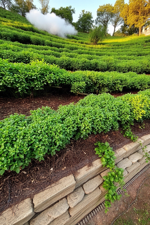 vegetation retaining terracing drainage
