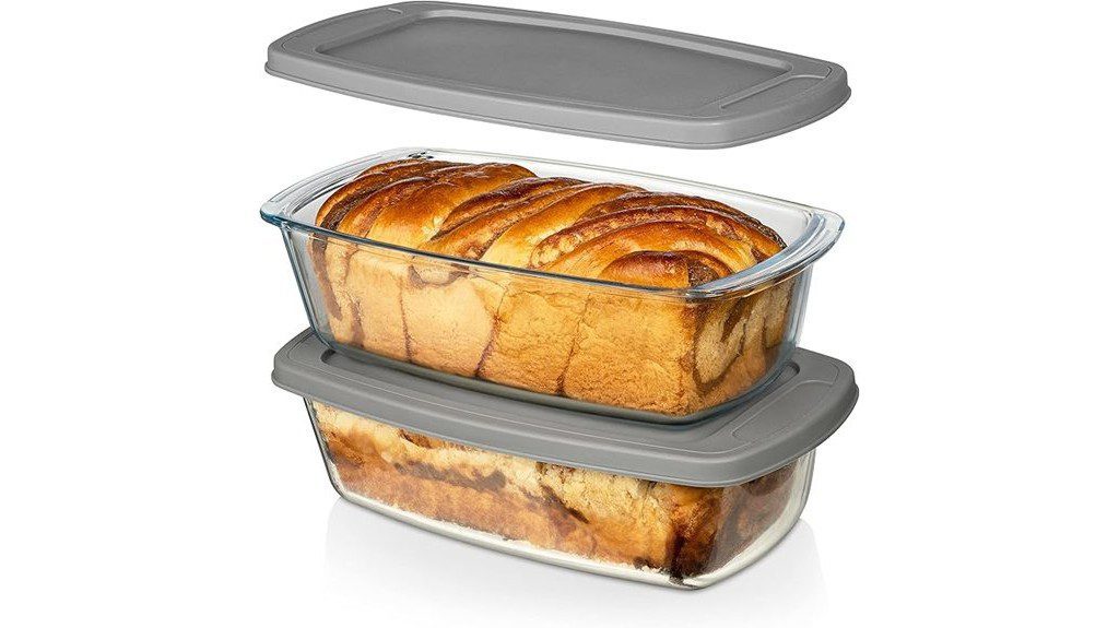 versatile glass loaf pans