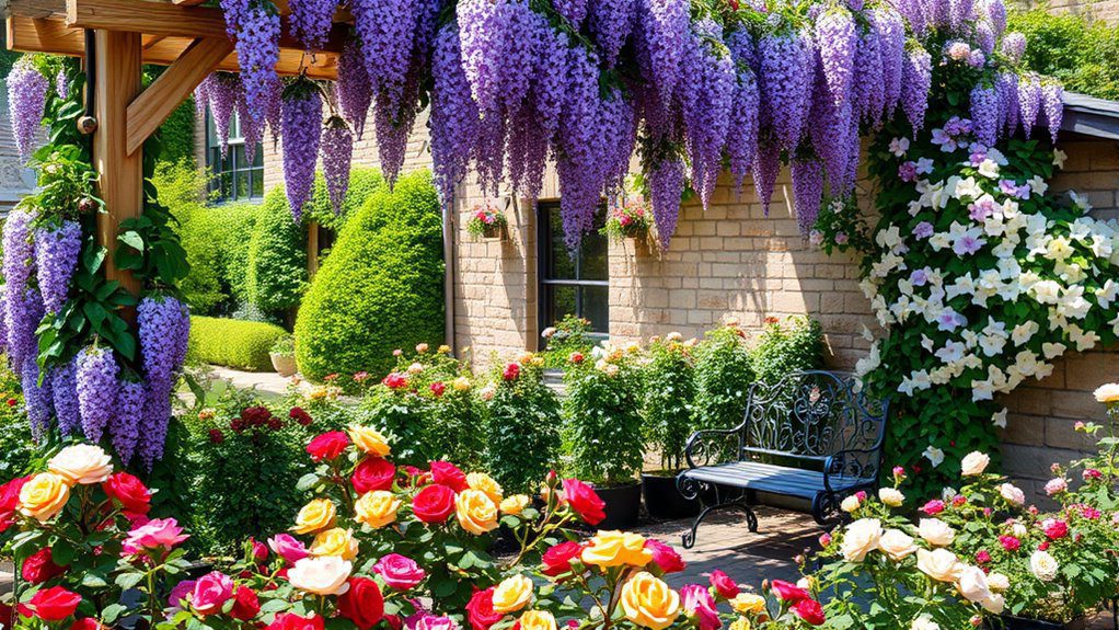 vertical beauty with climbing plants