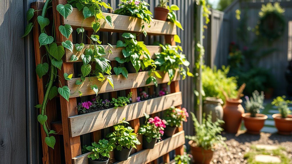 vertical eco friendly plant display