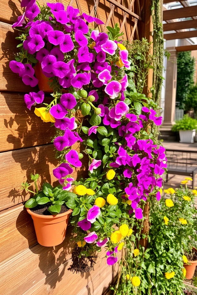 vertical flower wall garden