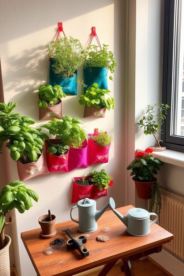 vertical garden pocket planters