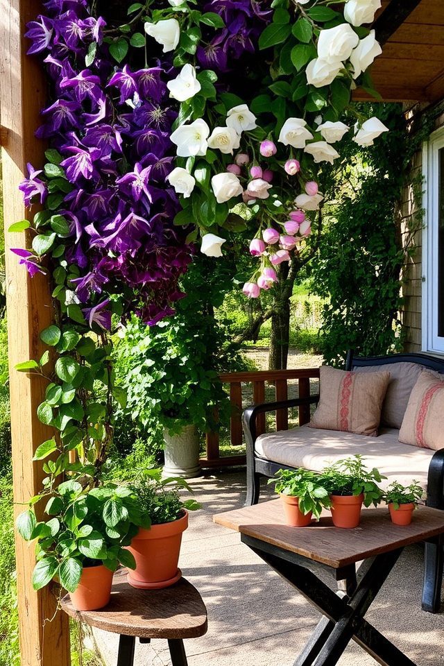 vertical garden privacy solution