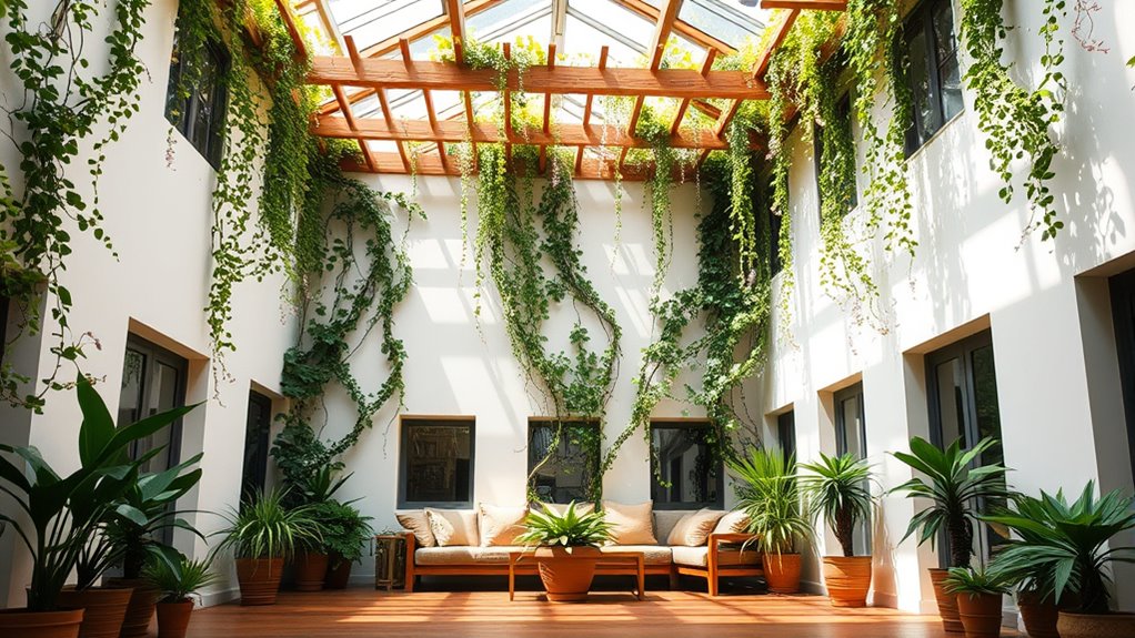 vertical garden support structure