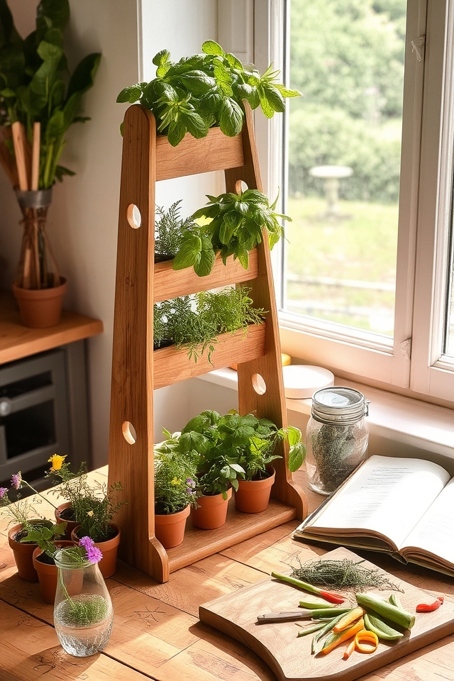 vertical gardening for herbs
