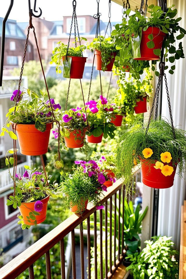 vertical gardening with planters