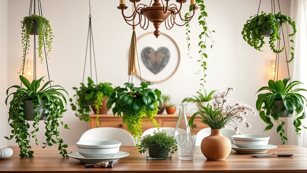 vertical hanging planter decor