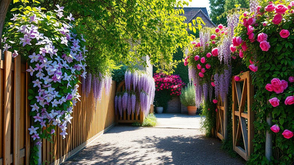 vertical interest with vines