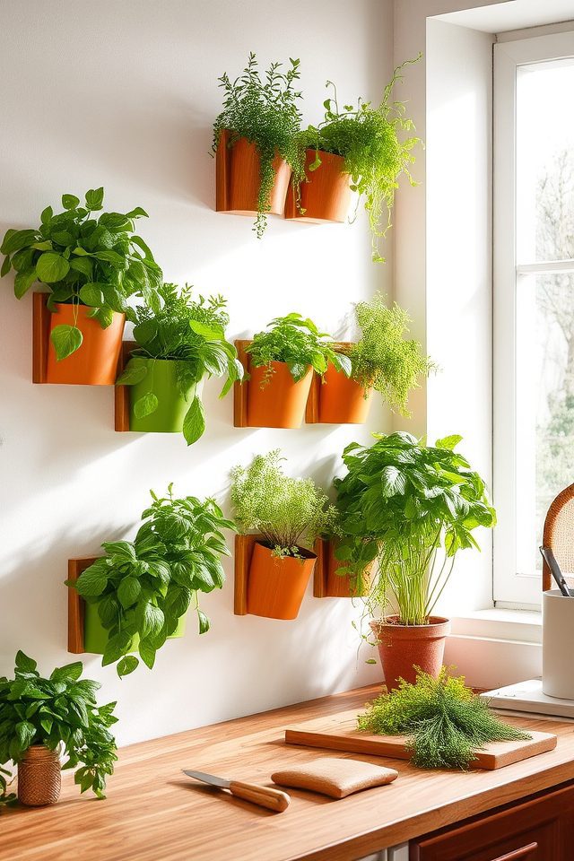 vertical kitchen herb garden