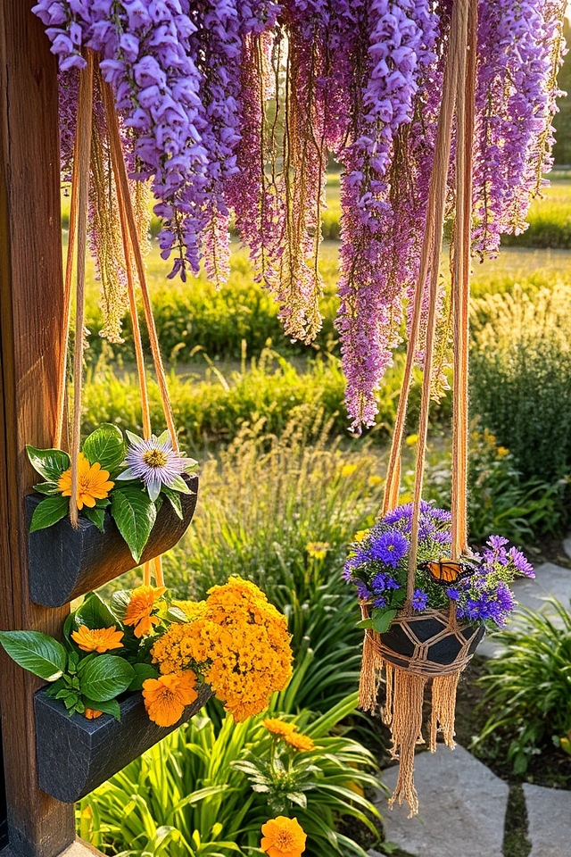 vertical native pollinator garden