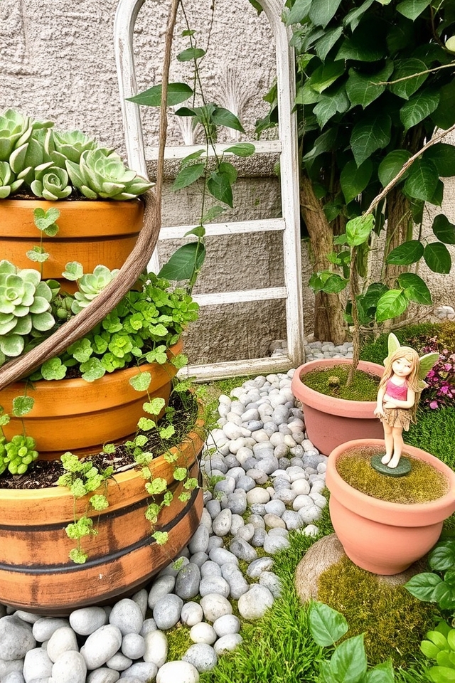 vertical planting miniature gardens