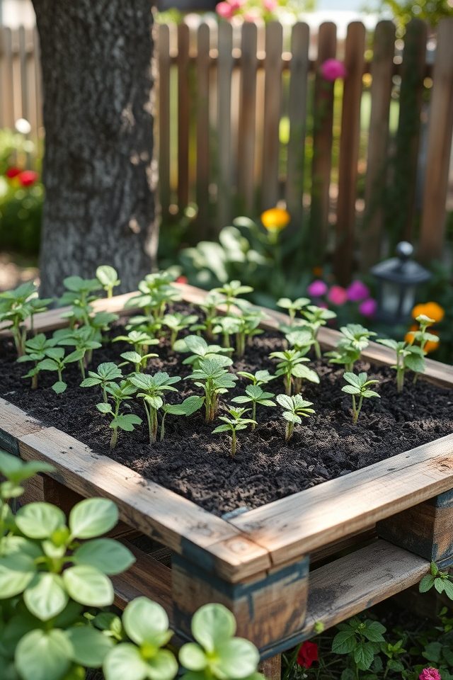 vertical planting with pallets