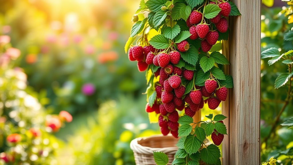 vertical raspberry growth solution