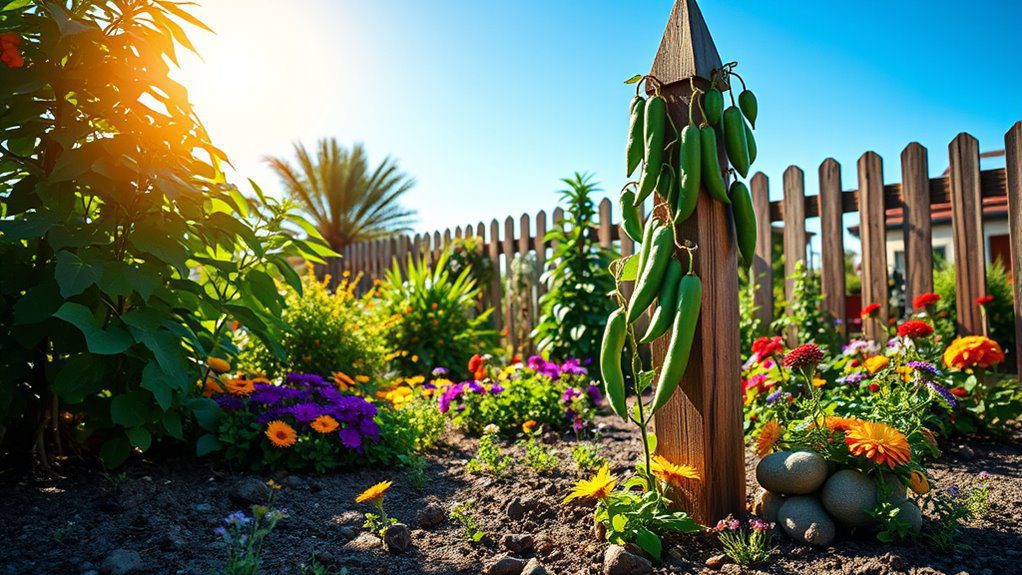 vertical support for climbing plants