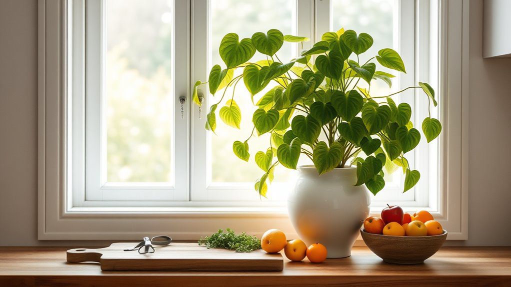 vibrant air purifying houseplant