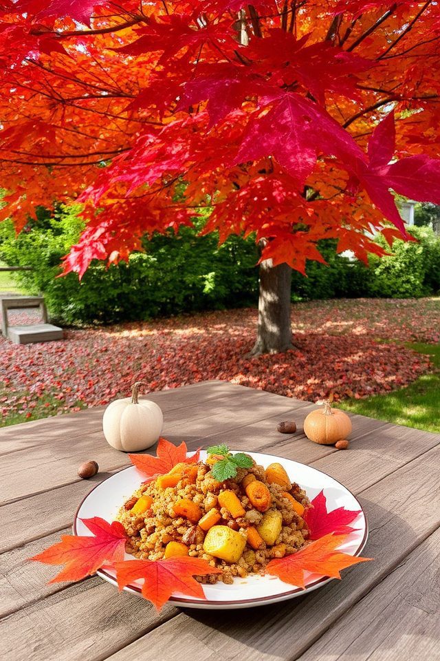 vibrant autumn foliage tree