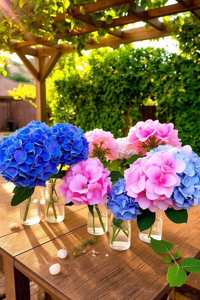 vibrant blooms for pergolas