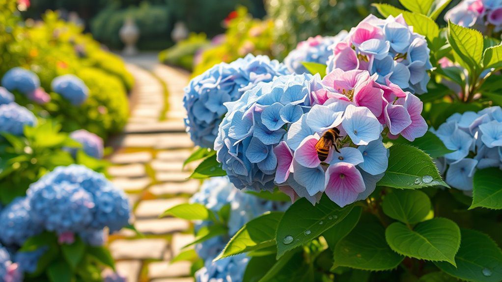 vibrant blooms in sunlight