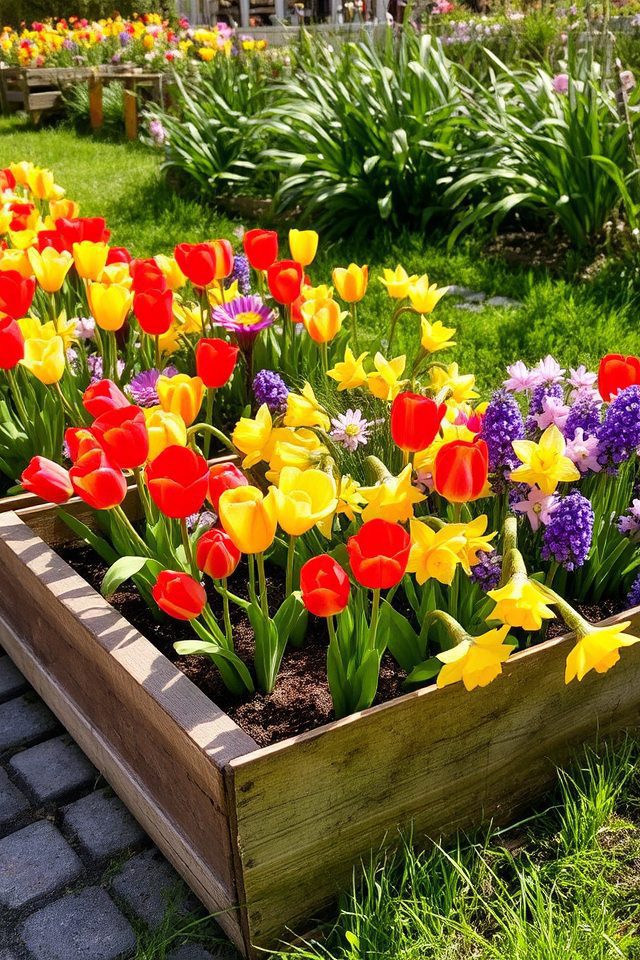 vibrant bulb flower arrangement