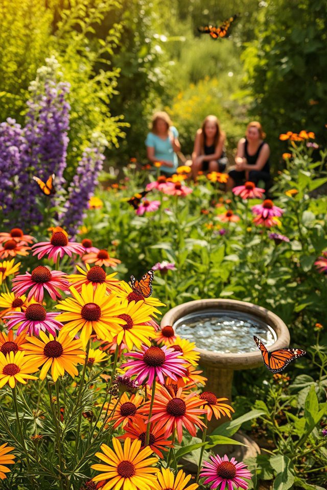 vibrant butterfly garden creation