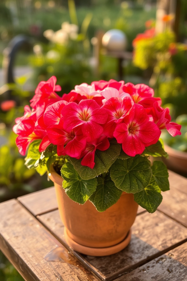 vibrant container gardening blooms
