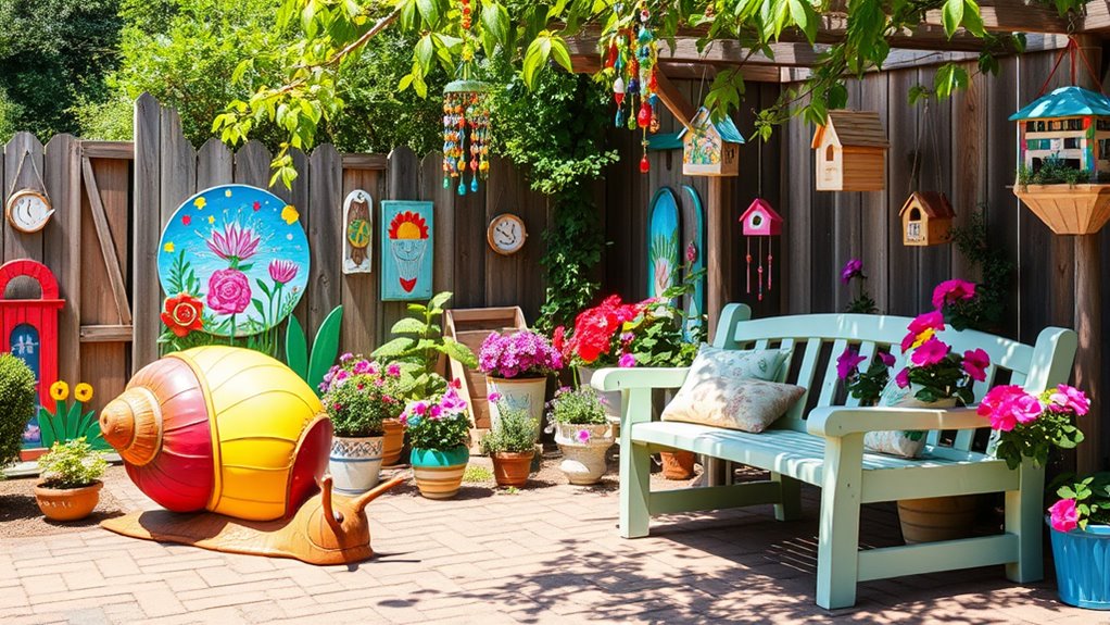 vibrant creative outdoor art