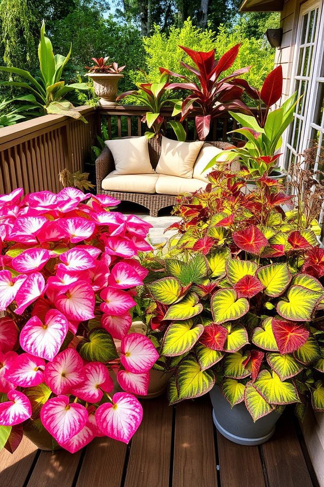 vibrant deck foliage options