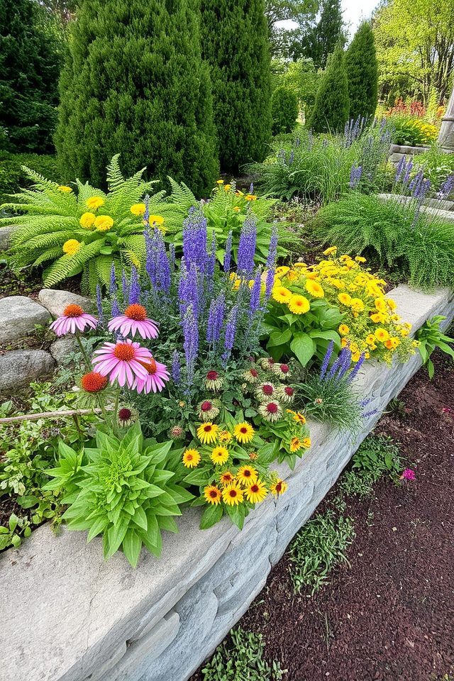 vibrant diverse plant landscapes