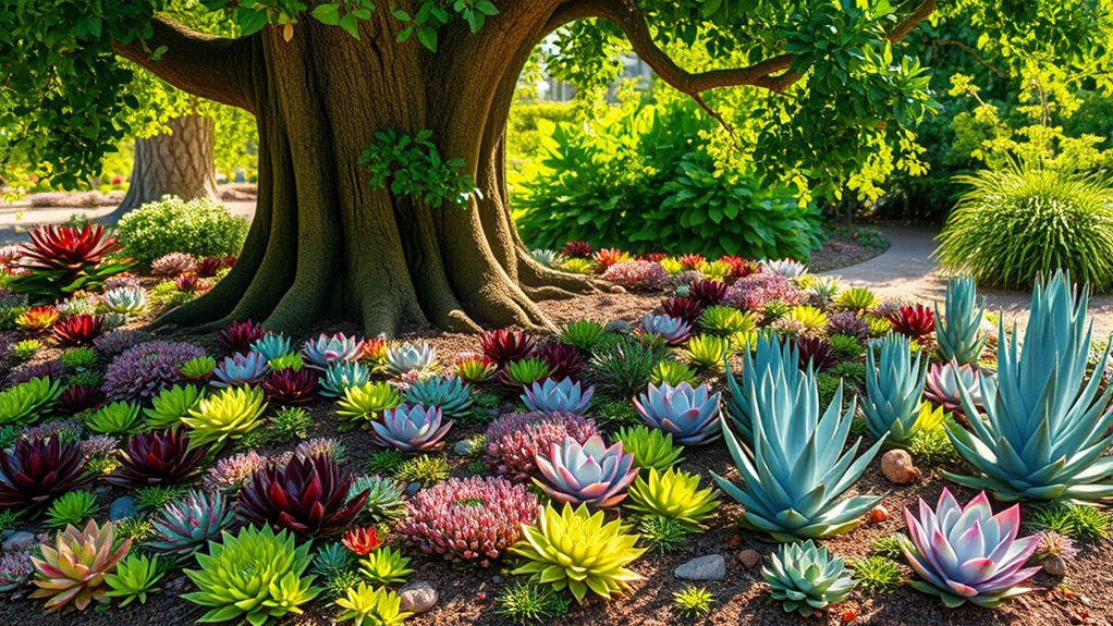 vibrant drought resistant garden display