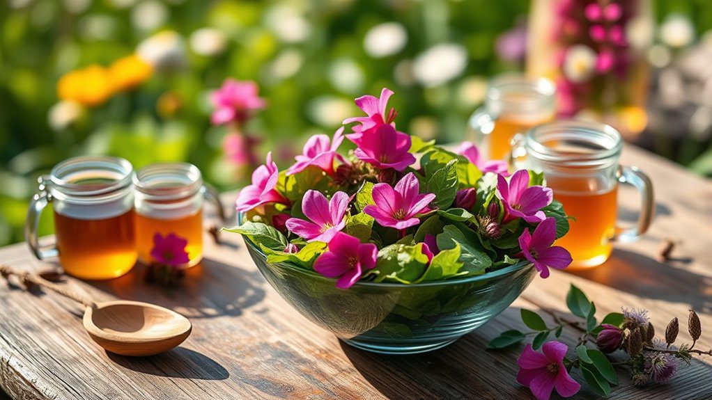 vibrant edible perennial flower