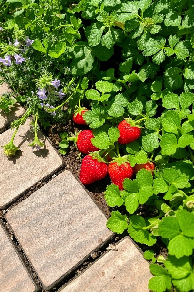 vibrant edible plants garden