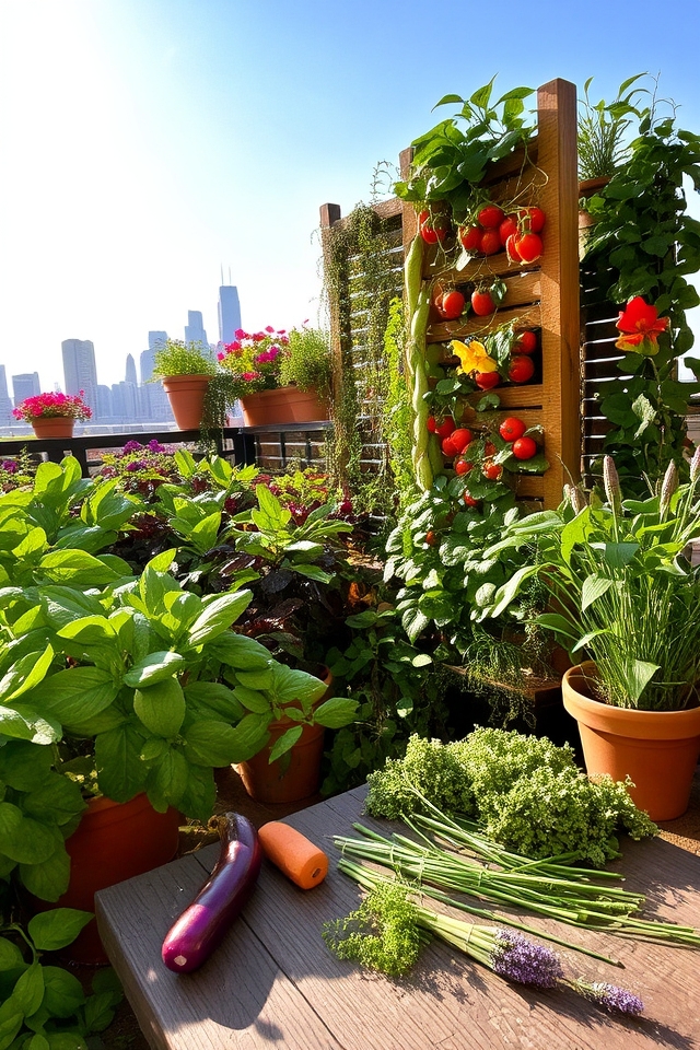vibrant edible urban gardens
