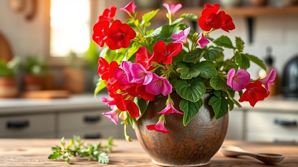 vibrant flowering indoor plants