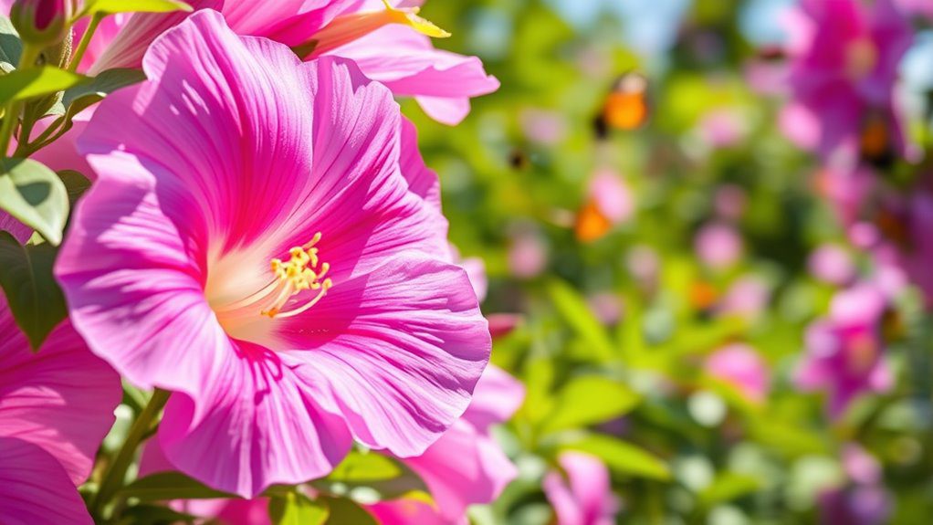 vibrant flowering shrub blooms