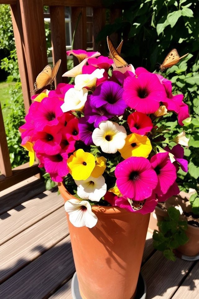 vibrant flowers for patios