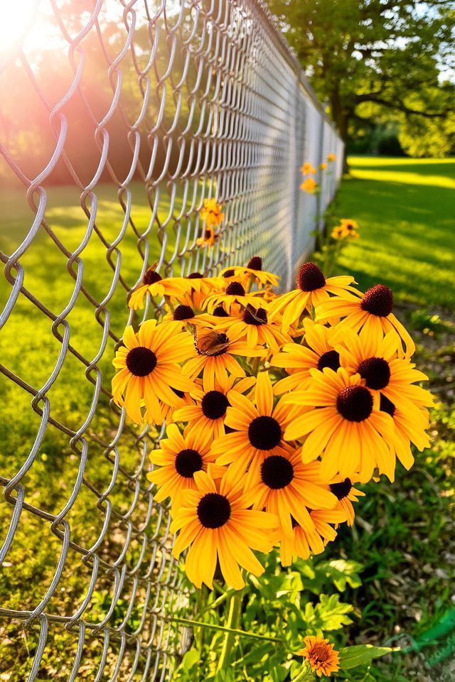 vibrant flowers for privacy