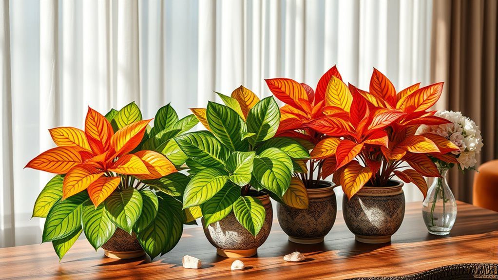 vibrant foliage air purifying plant