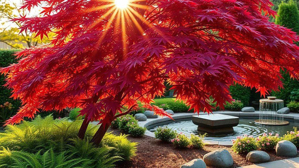 vibrant foliage elegant silhouette