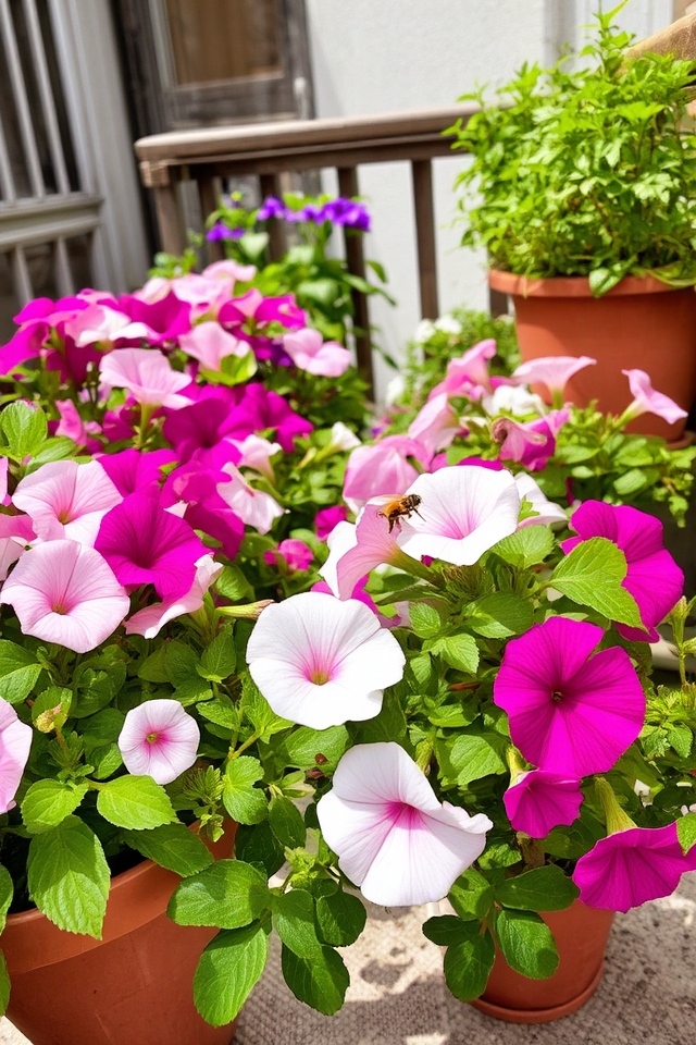 vibrant fragrant balcony flowers