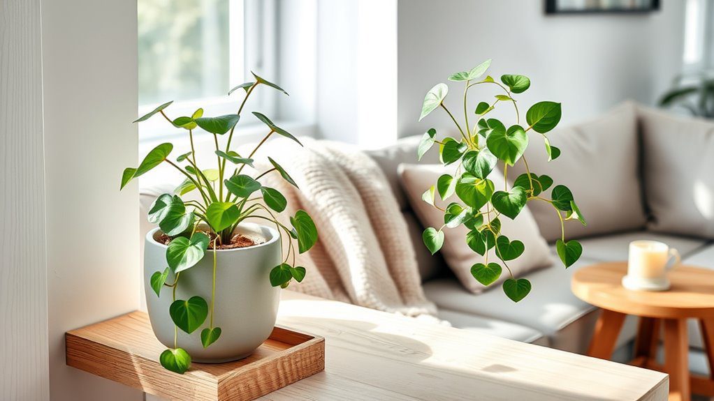 vibrant green indoor beauty